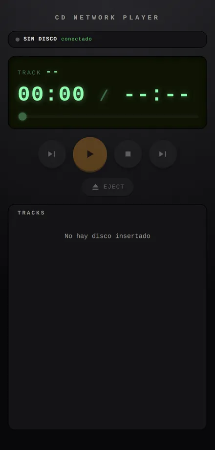 Sin disco insertado